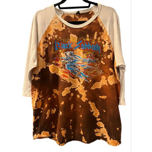 Vintage Black Sabbath Tultex 3/4 Sleeve Tie Dye T-Shirt Size XL "Mob Rules"